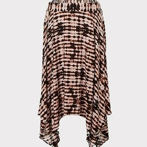 Brown & Black tie-dye skirt